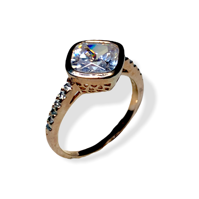 🌸Anillo Cuadro Rosa
